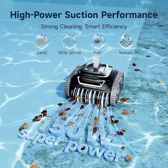 WYBOT S1SE Cordless Robotic Pool Vacuum for Inground Pools, App Control