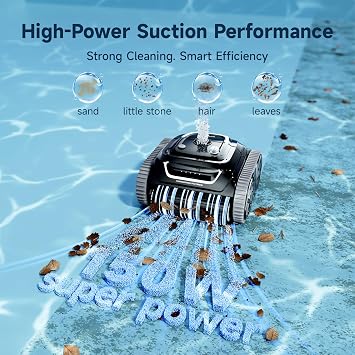 WYBOT S1SE Cordless Robotic Pool Vacuum for Inground Pools, App Control