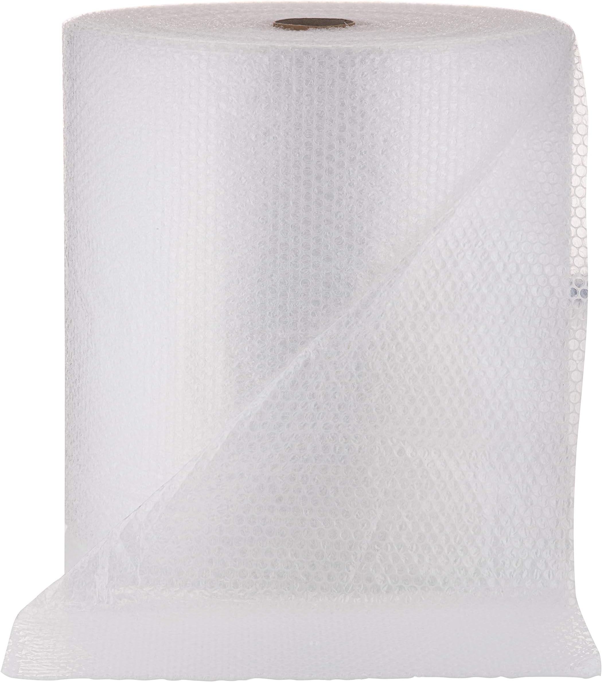 TPZ The Packaging Zone | Large Roll of Premium Polythene Bubble Wrap | Small Bubble Protective Wrap | Air Bubble Packaging for Moving Delicate Items & Package Storage Boxes (Clear, 500 x 100m)