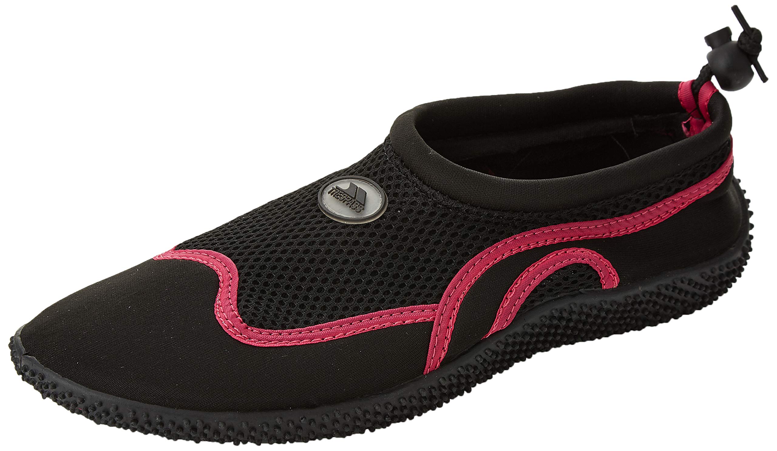 Trespass Unisex Aqua Shoes Paddle Black/Raspberry in Size - 8