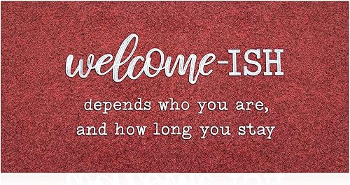 Tapete de bienvenida grande de perfil bajo, tapete para puerta delantera, tapete para interiores y exteriores, antideslizante, absorbente,