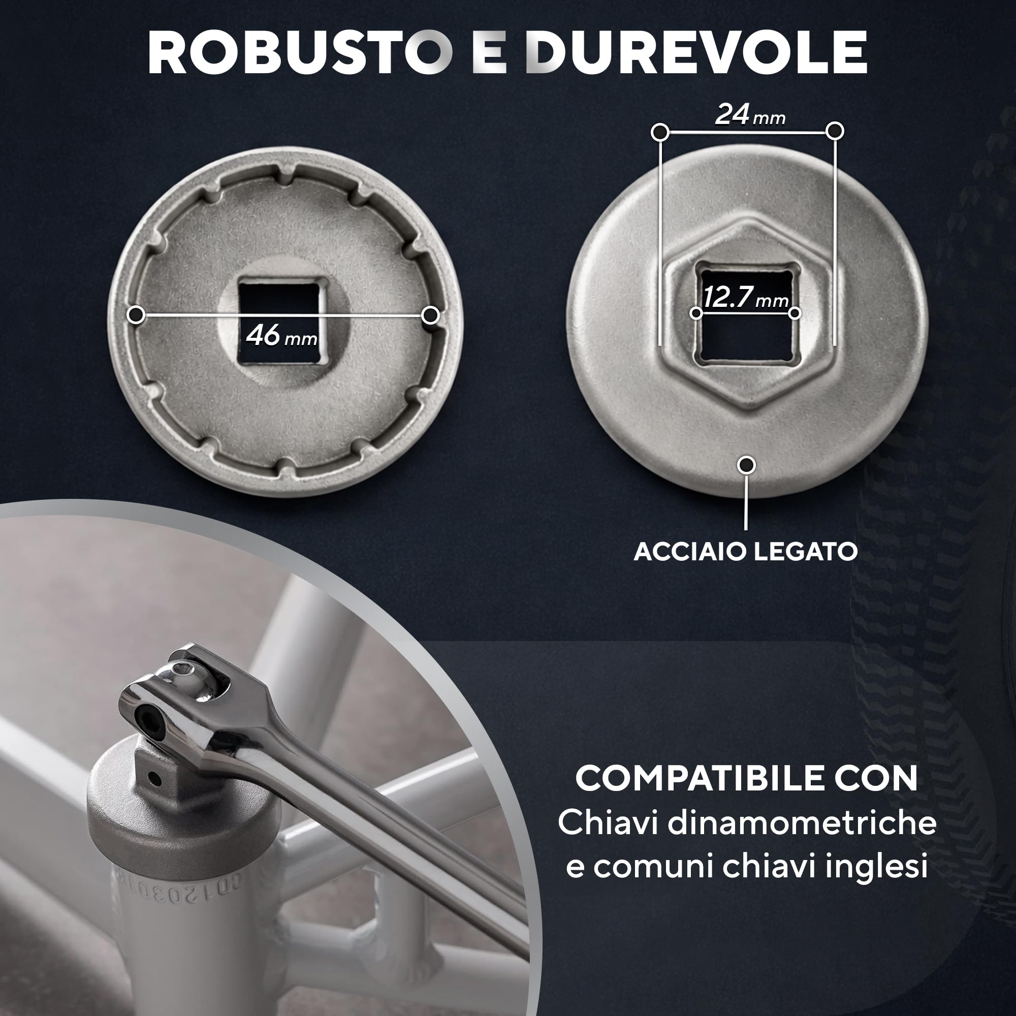 Chiave Movimento Centrale – Chiave Center Lock a 12 Denti per SRAM Dub, Race Face Cinch, Rotor BSA30 | Estrattore Movimento Centrale Bici & Bottom Bracket Tool