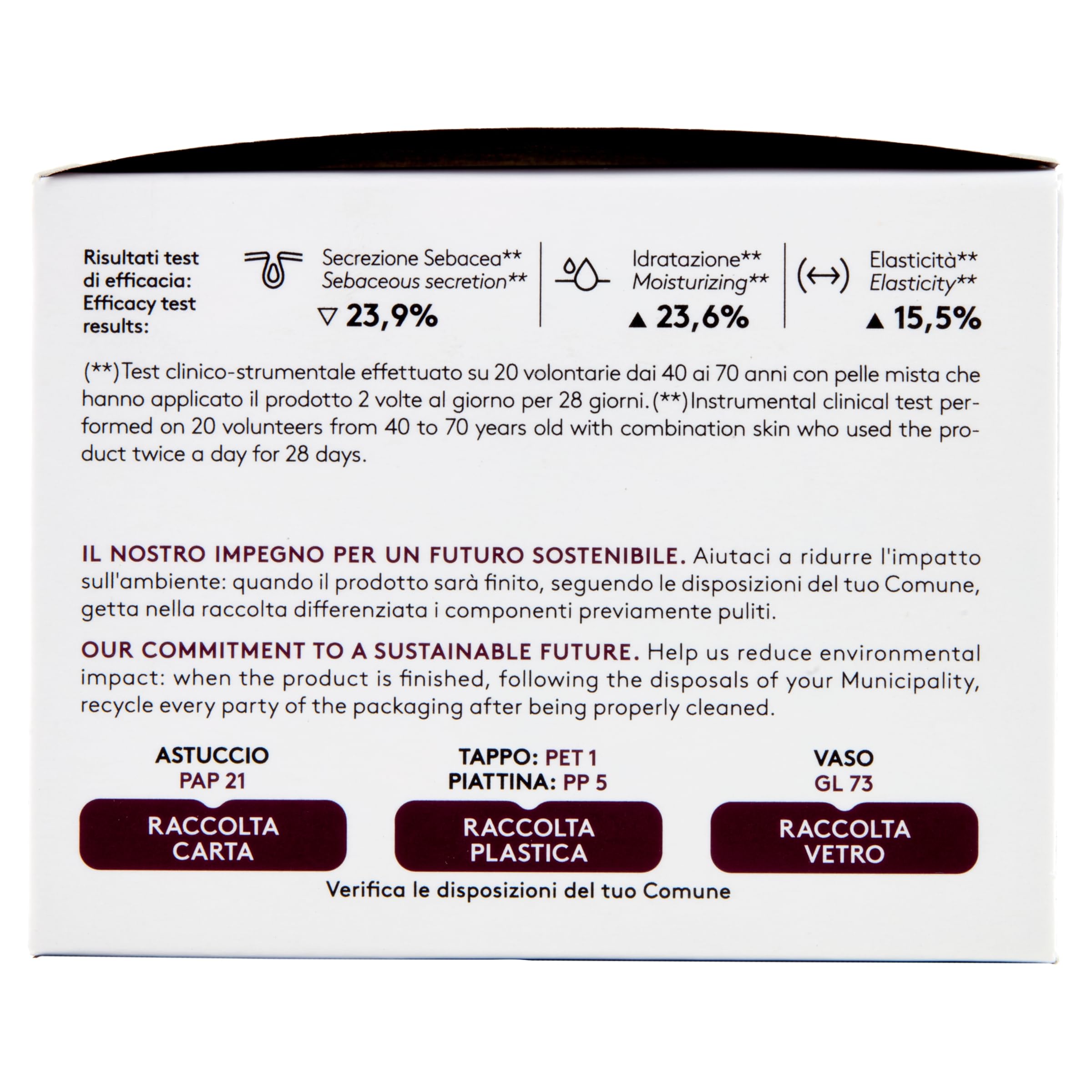 Korff Supreme Pro Crema Viso Matt, Ristrutturante e Antirughe, con Acido Ialuronico, per Tutti i Tipi di Pelle, Confezione da 50 ml