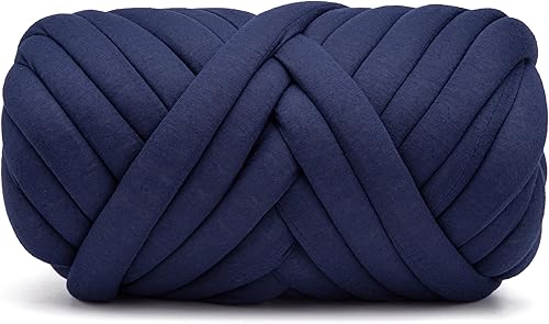 Hilo grueso para tejer a mano y hacer ganchillo, manta gruesa, suave, voluminosa, gigante, gruesa, de algodón, para tejer, ganchillo y manualidades