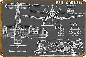 Vintage F4U Corsair Airplane Wall Decor: A Timeless Addition to Your Space