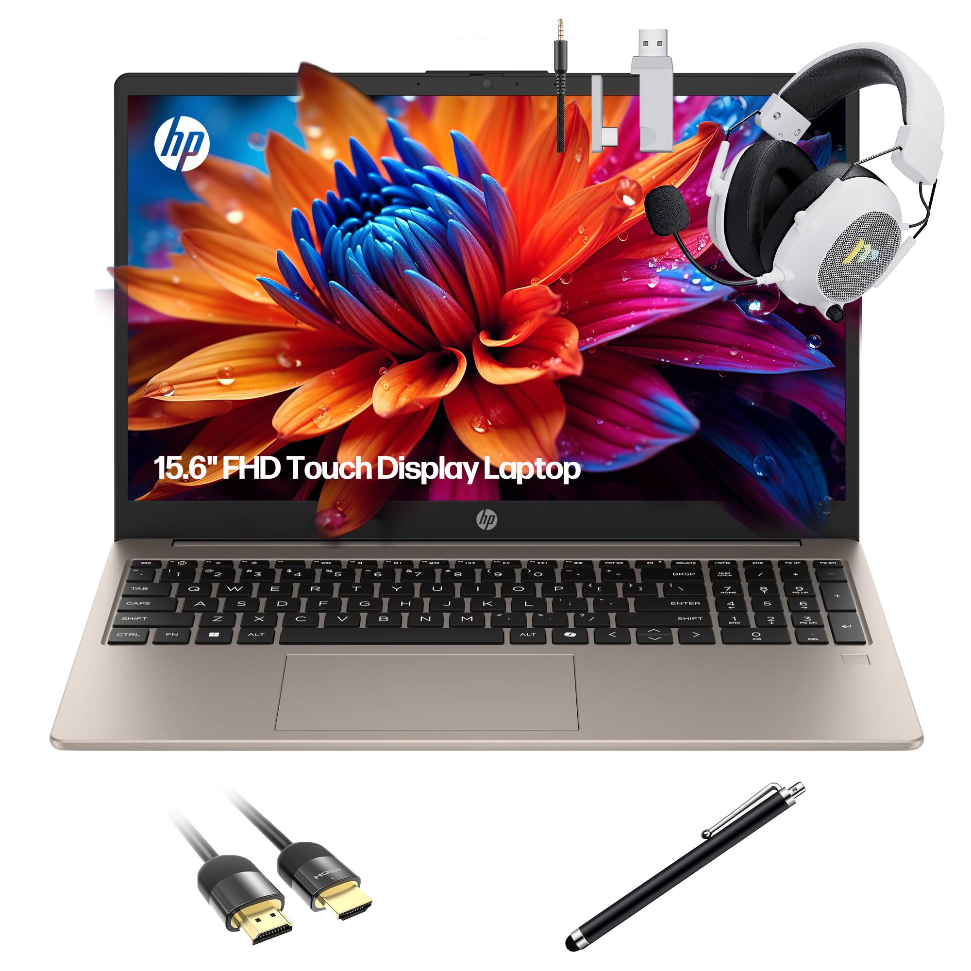 Amazon.com: HP 15.6 inch FHD IPS Touchscreen Laptop, Windows 11