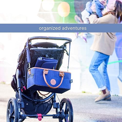 Miniatura 8 de Organizador de pañales para bebé con cambiadores portátiles, perfecto para cambiador de guardería, ducha de recién nacido o mudanza a habitación