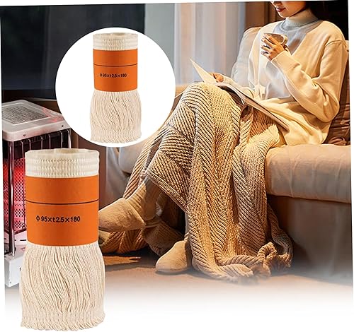 Miniatura 6 de heiheiyo Mecha de calentador de queroseno 95 x t2.0.197 x 7.087 in, reemplazo de mecha de calentador de queroseno, mechas de fibra de vidrio para