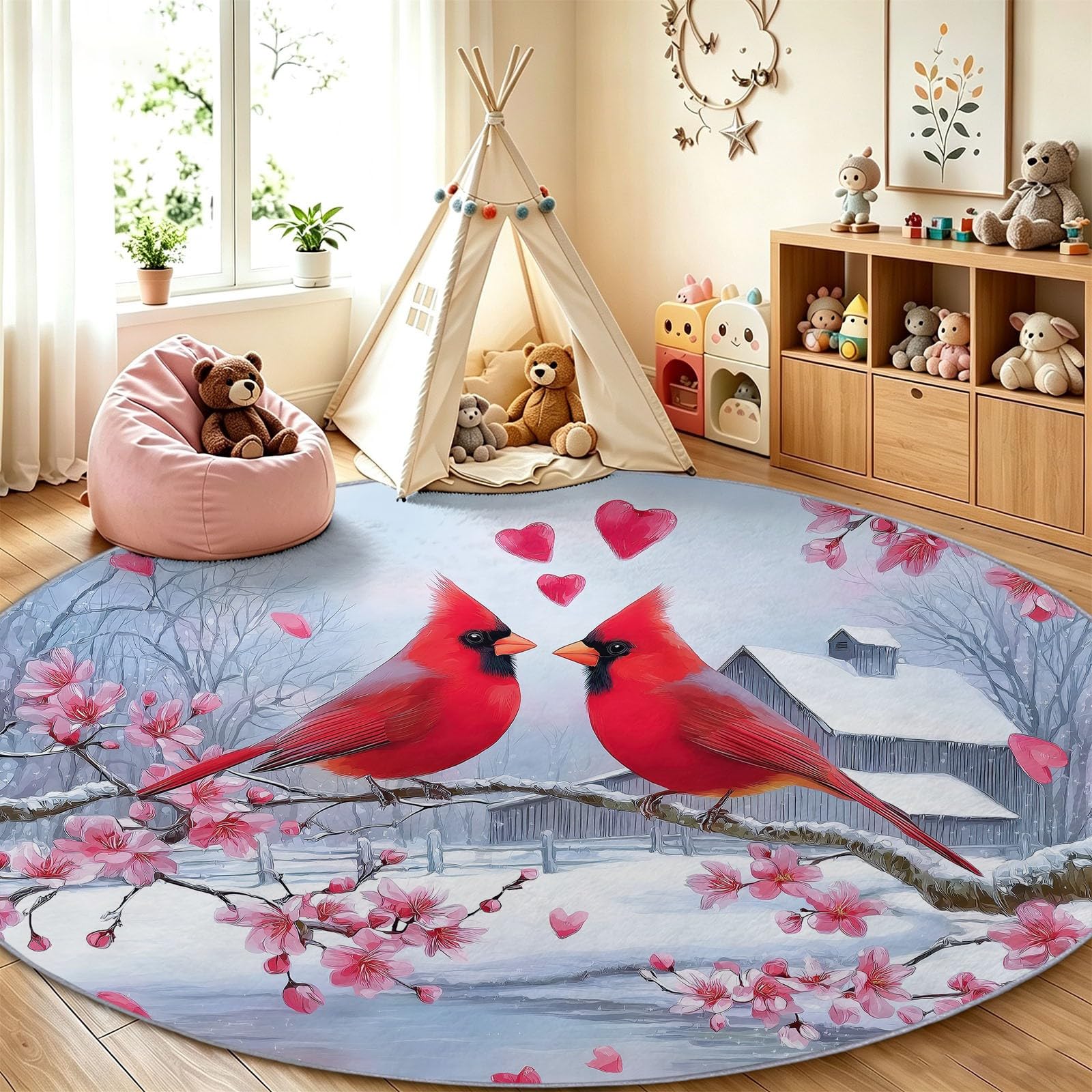 Tapis rond lavable en machine et antidérapant pour salon gris 160 cm extra doux