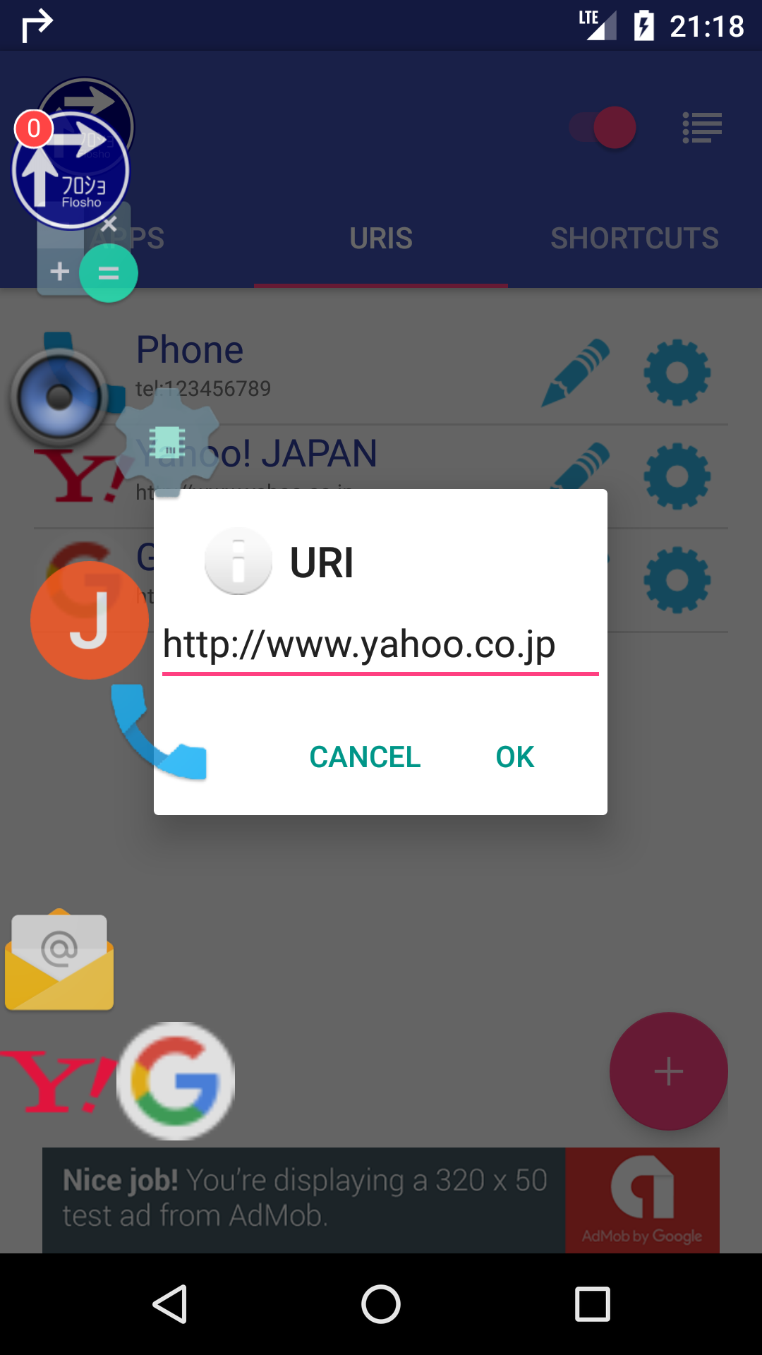 Flosho(Floating Shortcuts Launcher) - App on Amazon Appstore