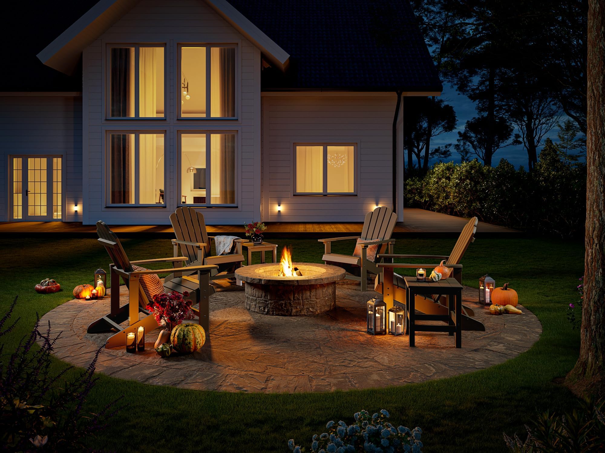 EFURDEN Sedia Adirondack in polistirene