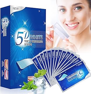 Teeth whitening Strips 14 Treatments - Whitening Strips for Teeth Sensitive, White Strips for Teeth Whitening Profession, Safe White Strips Clean Coffee, Wine, Tobacco Stains (28PCS)