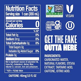 Zevia Zero Calorie Soda, Cola, 12 Fl Oz Cans (Pack of 24)