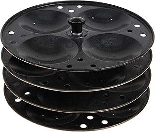 TABAKH 4-Rack Non-Stick Idli Stand, Makes 16 Idlys