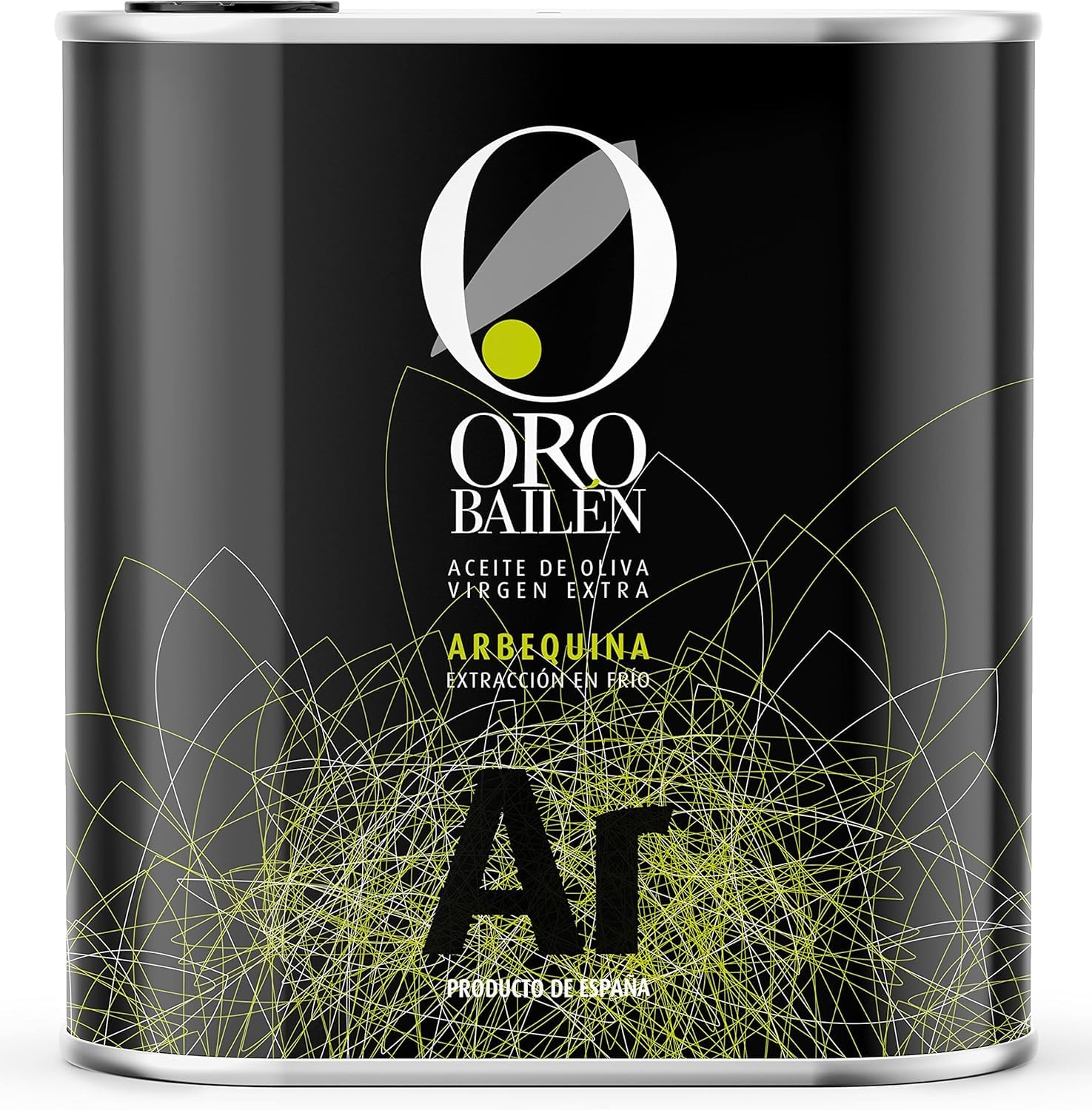 BAILEN GOLD | Oliwa Z Oliwek Extra Virgin (Arbequine Arbequin, Puszka 2.5L) - Ręczny odbiór tradycyjnej oliwy oliwnej - Zimne usuwanie w dniu zbioru