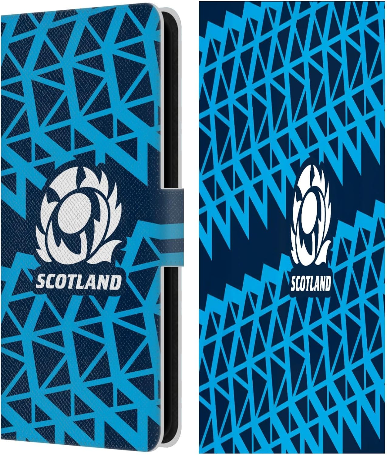 Head Case Designs Officially Licensed Scotland Rugby Training 2025/26 Crest Kit Leather Wallet Case Compatible with Samsung Galaxy S23 FE 5G