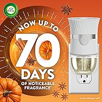Vista 2 de Air Wick Repuesto de aceite perfumado enchufable, infundido con aceites esenciales, ambientadores de aire enchufables para el hogar, Pumpkin Spice