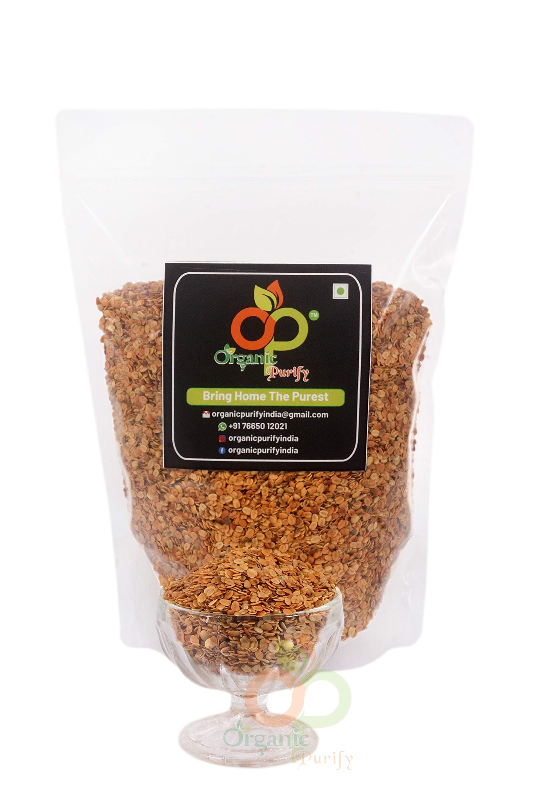 Organic Purify Roasted Split Coriander/Dhaniya Seeds Dal - 400GM | Nutritious & Flavorful | Ideal for Cooking & Seasoning - Image 3 thumbnail