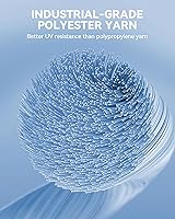 Vista 11 de Cuerdas elásticas, 80 pulgadas, para exteriores, resistencia máxima a la rotura de 190 libras, negras, con mosquetones, para portaequipajes, carga