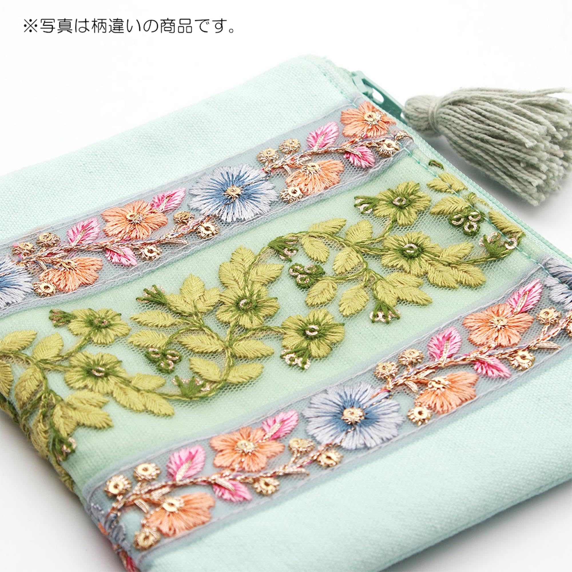Amazon.co.jp: トモコーポレーション インド刺繍リボン ポーチ S