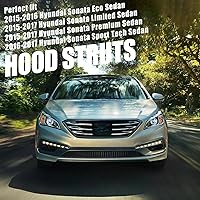 Vista 2 de Vepagoo Puntales de capó delantero para Hyundai Sonata 2015-2017, amortiguadores del capó del motor para Hyundai Sonata Sedan 4 puertas 2015 2016