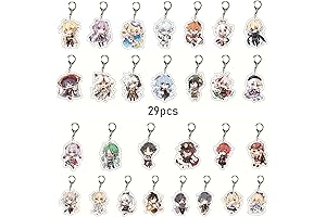 Genshin Impact Merch: 29 Pack Anime Keychains, Exquisite Gift for Anime Lovers