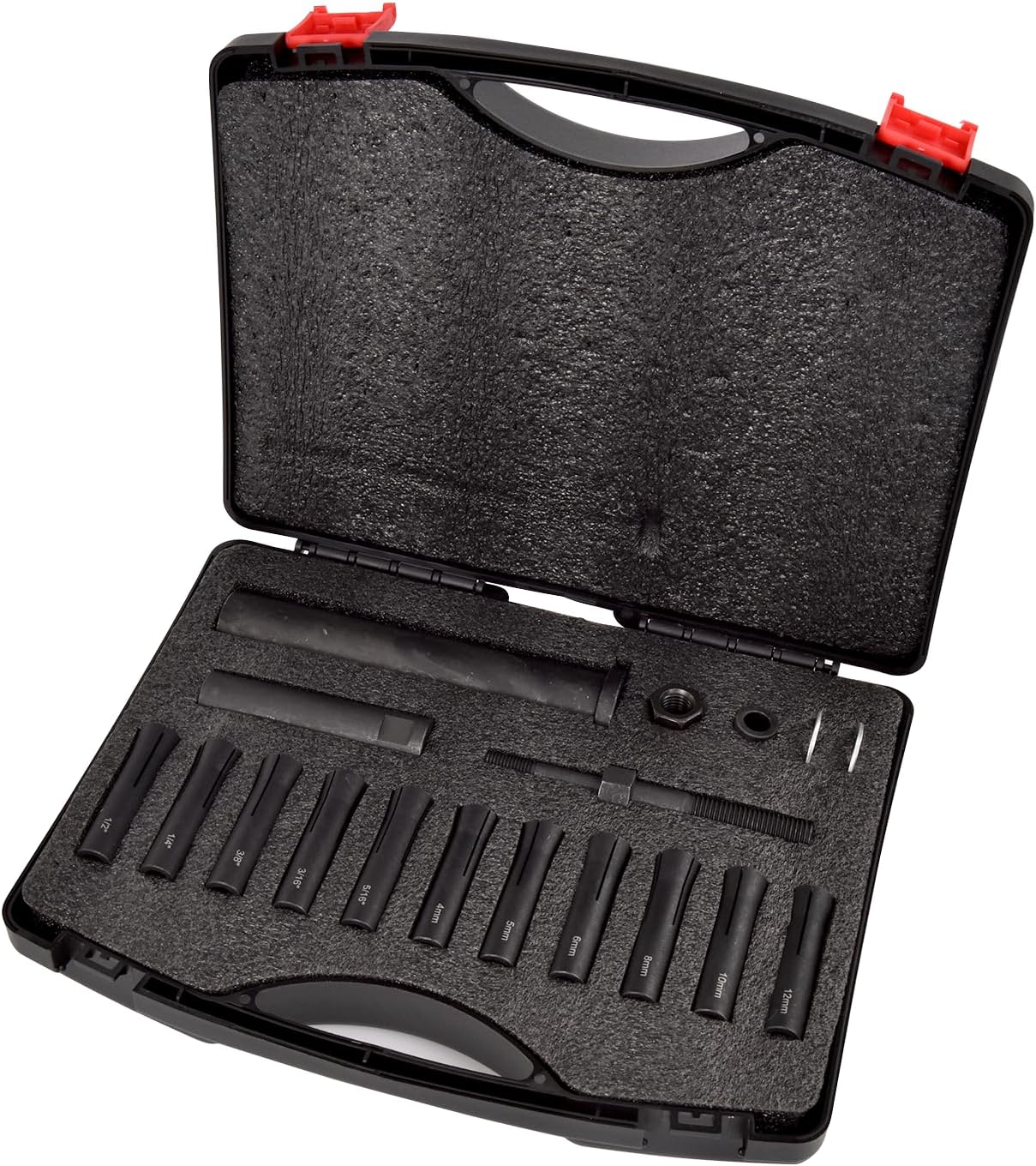 95400 in-Line Dowel Pin Puller Master Set Includes Both SAE and Metric Collets, Efficient Dowel Pin Removal Tool Reducing Work and Potential Hand Injuries