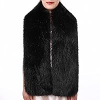 Vista 61 de Dikoaina Bufanda de piel sintética de invierno para mujer Blanco