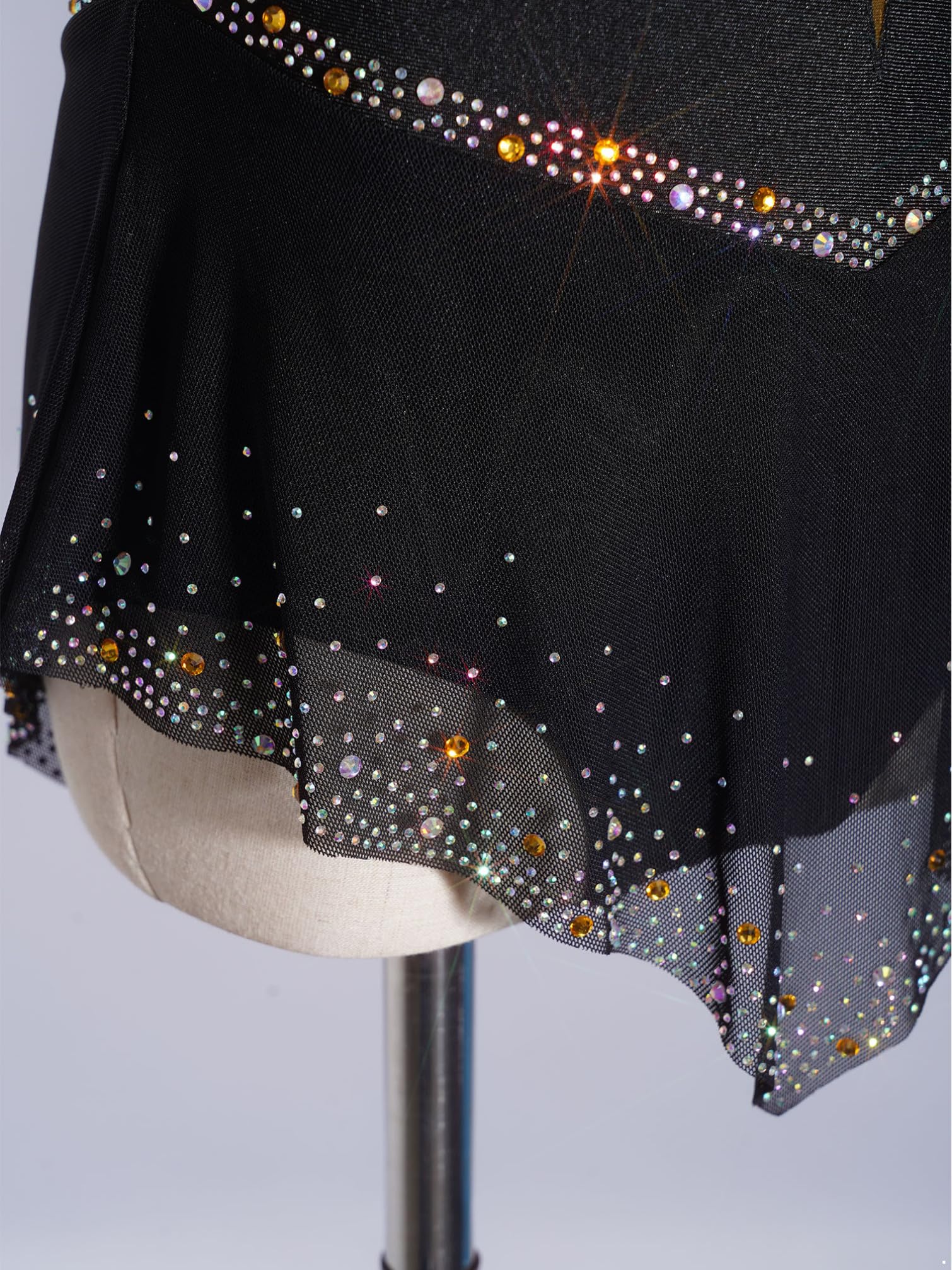 TiaoBug Body da Danza Classica Bambina Abito da Pattinaggio Artistico Senza Maniche Balletto Leotards Body Ginnastica Artistica Costume da Ballo Lirico Contemporaneo