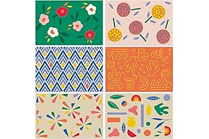 Expressive Greetings: 24 Blank Canvas Greeting Cards with Matching Envelopes