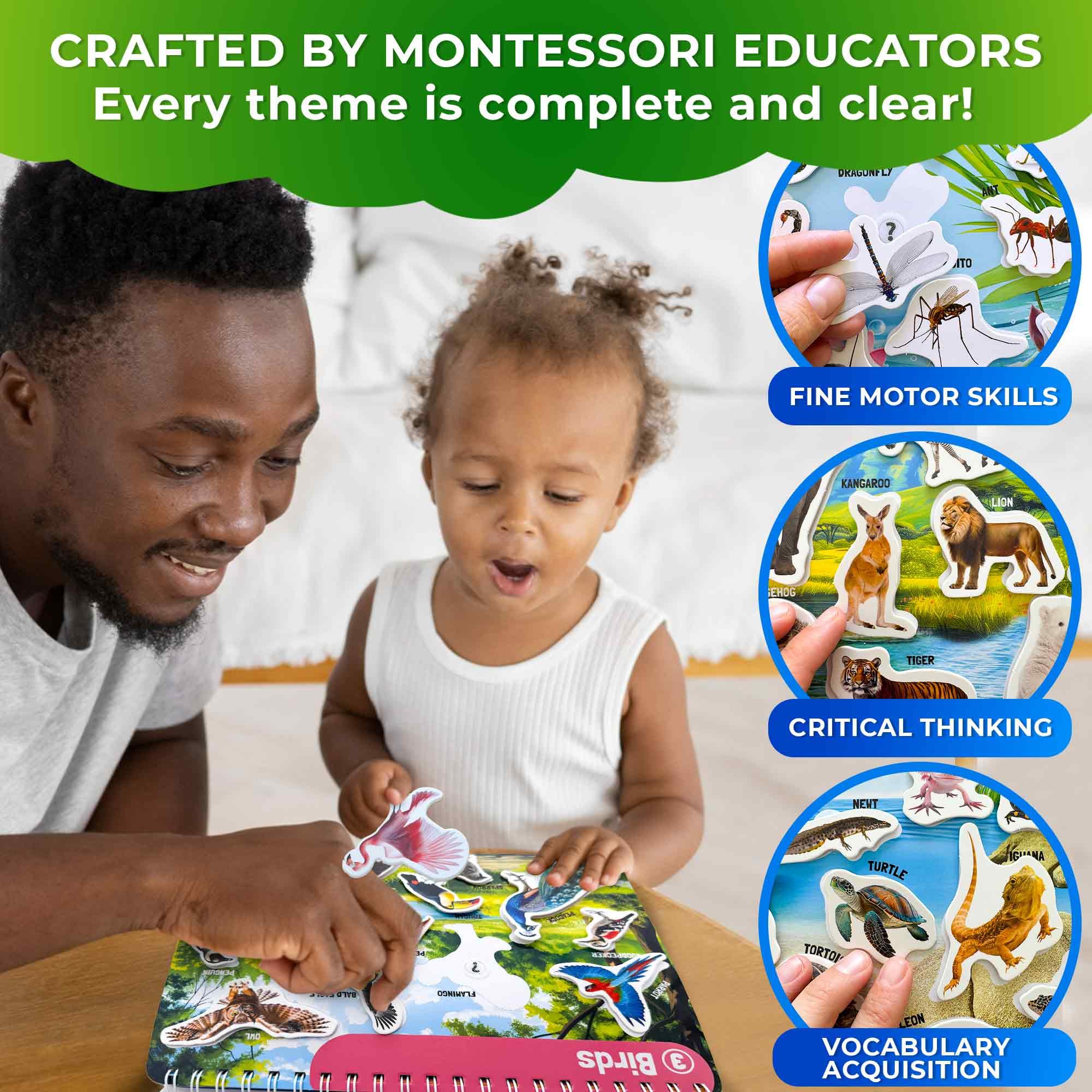 QUOKKA Activity Busy Book For Kids, Montessori Busy Board For 3-5 Year Olds - Image 4