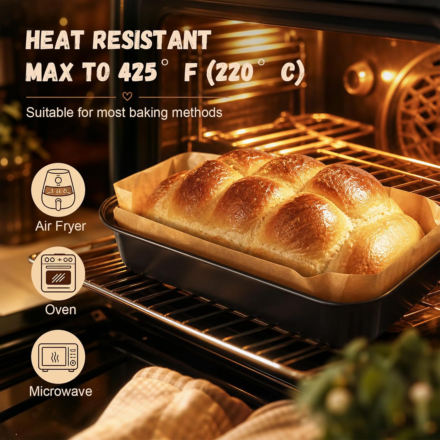 100pcs Loaf Pan Liners for Baking, Precut 9x5 IN Bread Pan Liners