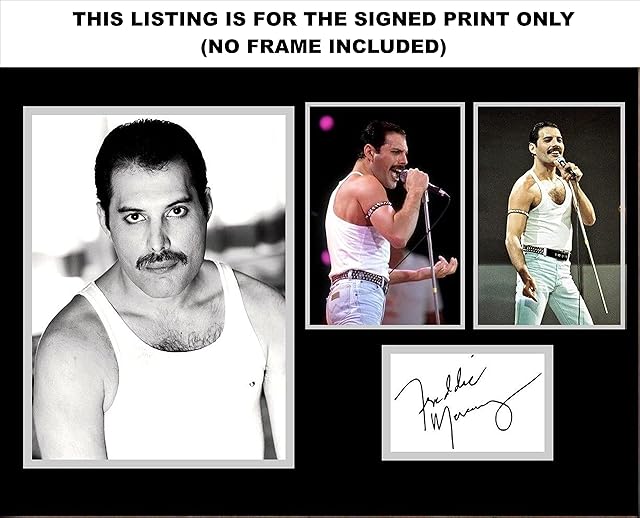 STUNNING QUALITY FREDDIE MERCURY SIGNED / AUTOGRAPHED PHOTO
