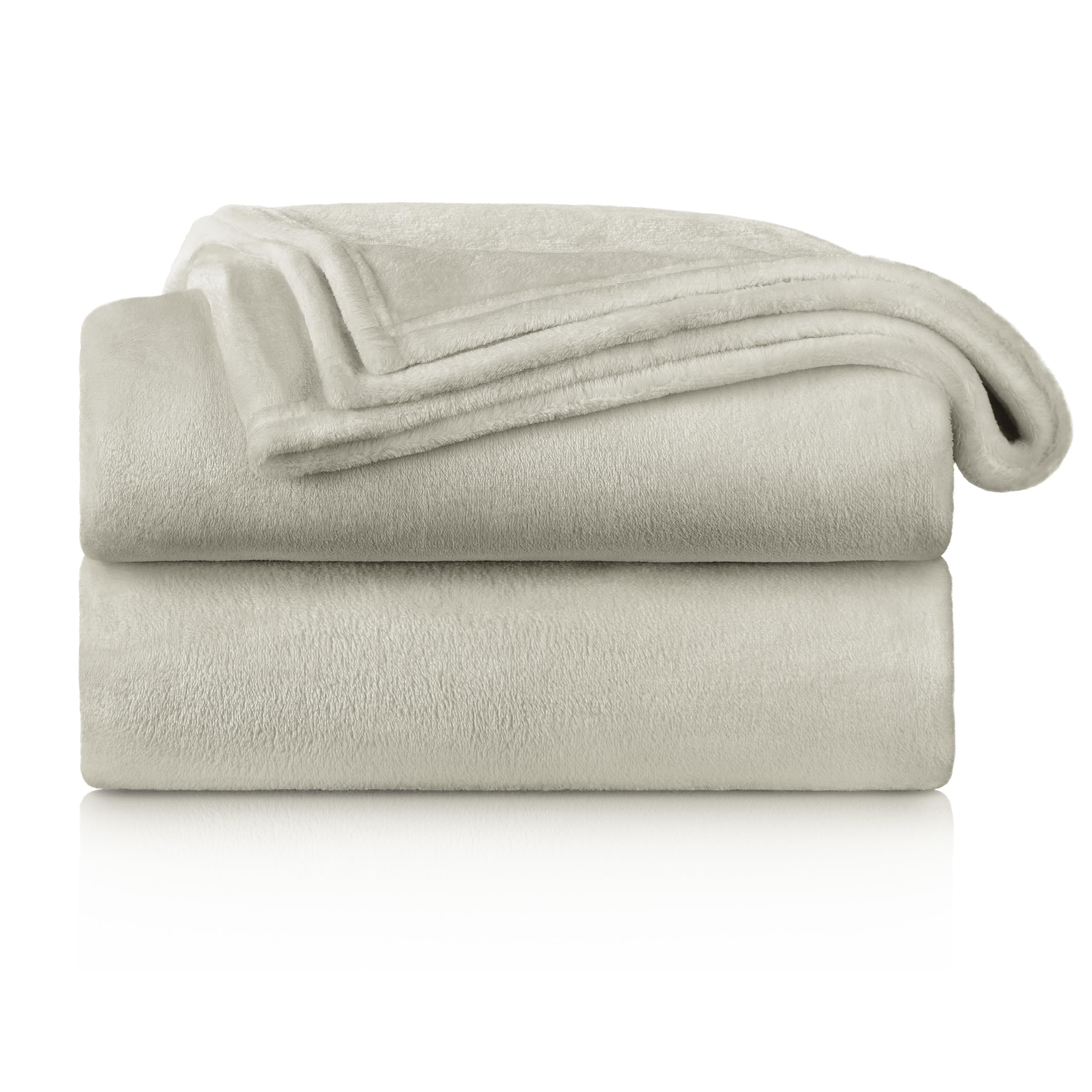Blumtal Coperta Pile 270x230cm - Coperta Plaid divano super morbida - Coperta Divano certificata OKEO-Tex - color sabbia