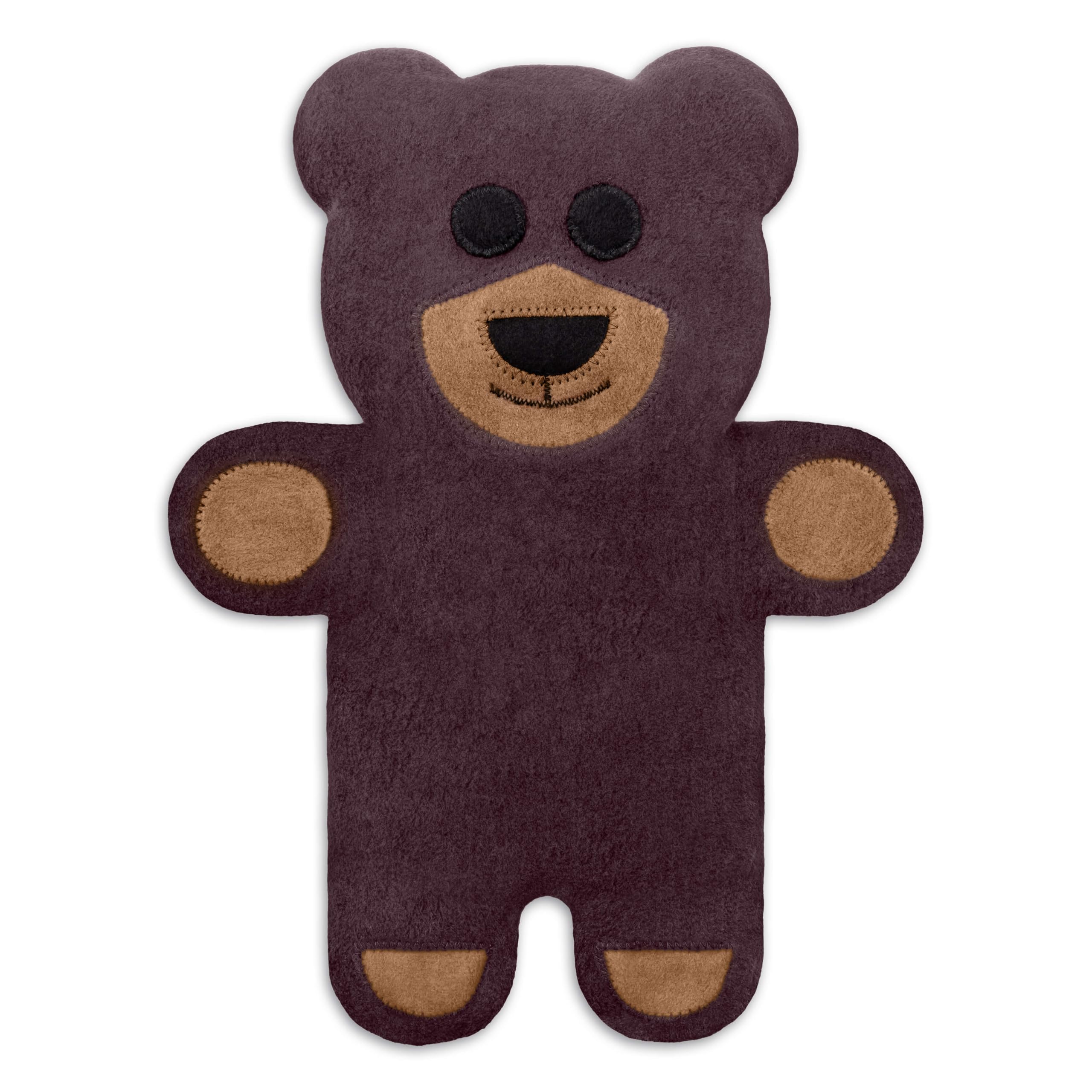 LESCHI Cuscino termico per microonde - In cotone bio con grano biologico - Cuscino riscaldante per dolori mestruali, alla pancia, schiena e zona lombare - Naturale, riutilizzabile - Teddy, viola