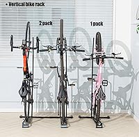 Vista 5 de Soporte para bicicleta, soporte vertical para bicicleta para almacenamiento de bicicletas en interiores, soporte vertical para bicicletas.