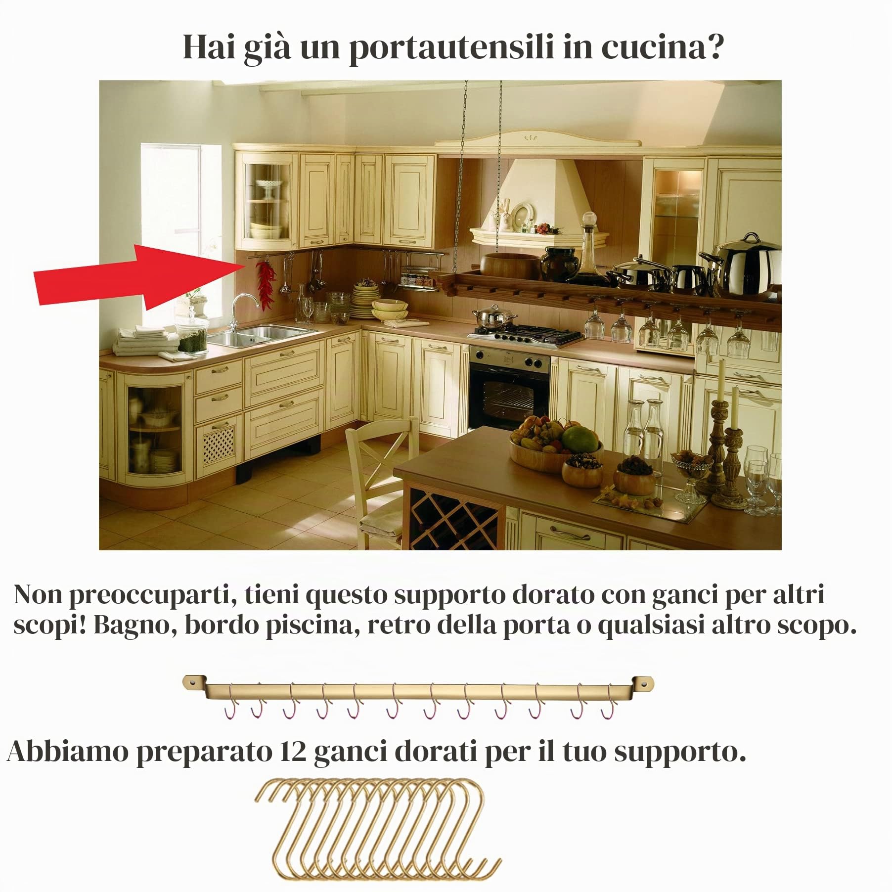 Set di utensili da cucina in acciaio inossidabile, Kyraton set di utensili da cucina da 37 pezzi, set di gadget da cucina con portautensili antiaderente e resistente al calore