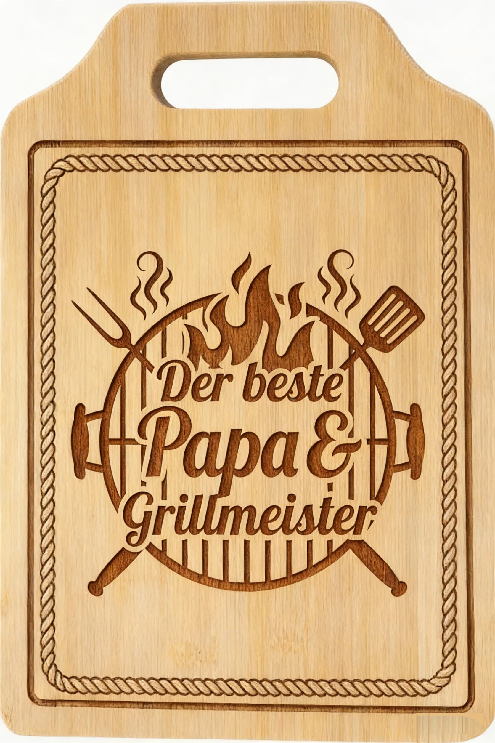 Planche à Découper en Bambou Naturel, Accessoire de Cuisine Durable pour Passionnés
