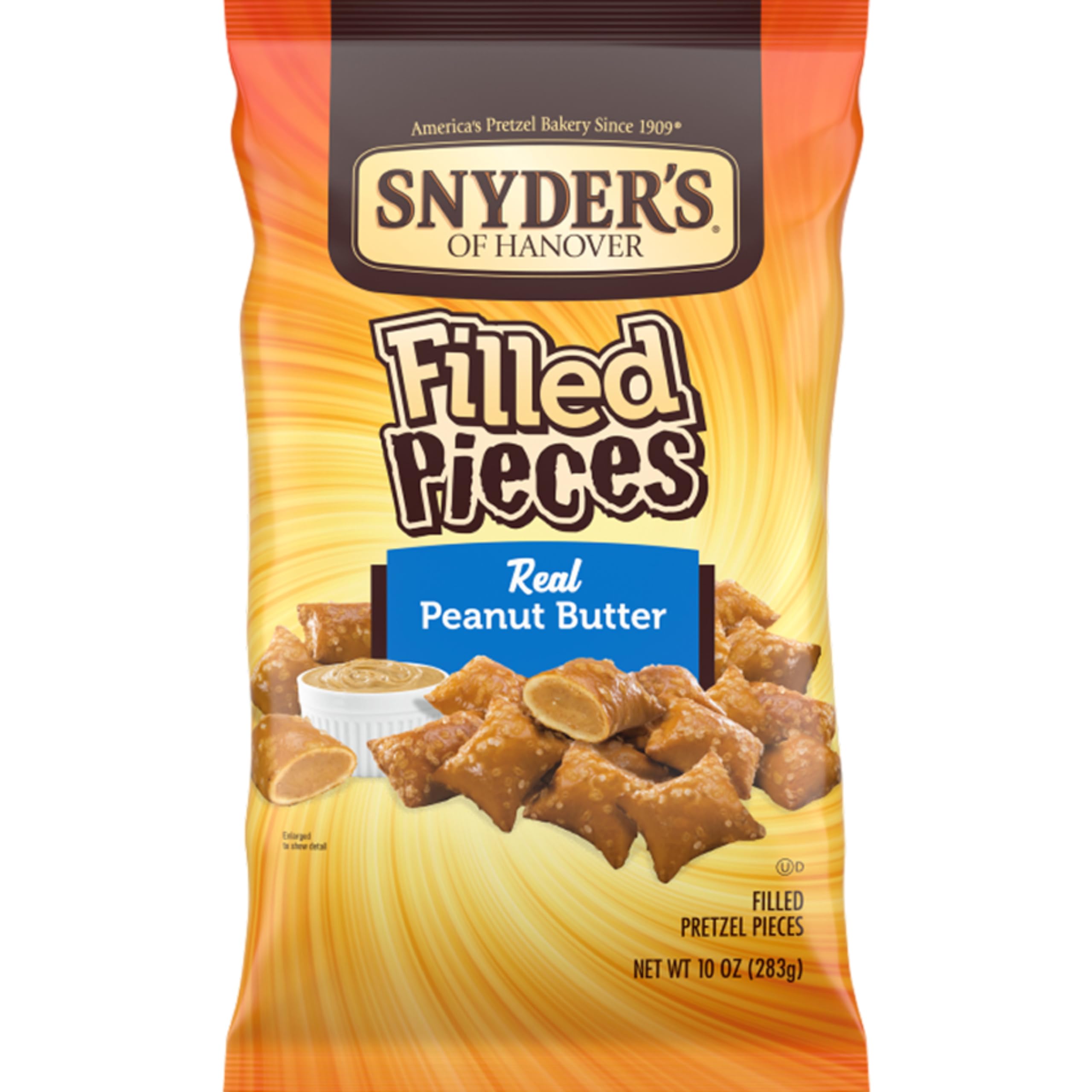 Snyder's Of Hanover Filled Pretzels, Peanut Butter, 10 oz