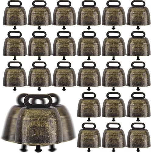 Miniatura 8 de Campanas de cobre de pastoreo para ganado, paquete de 25 campanas de animales, campanas de caballo, campanas de oveja, vaca, caballo y oveja,