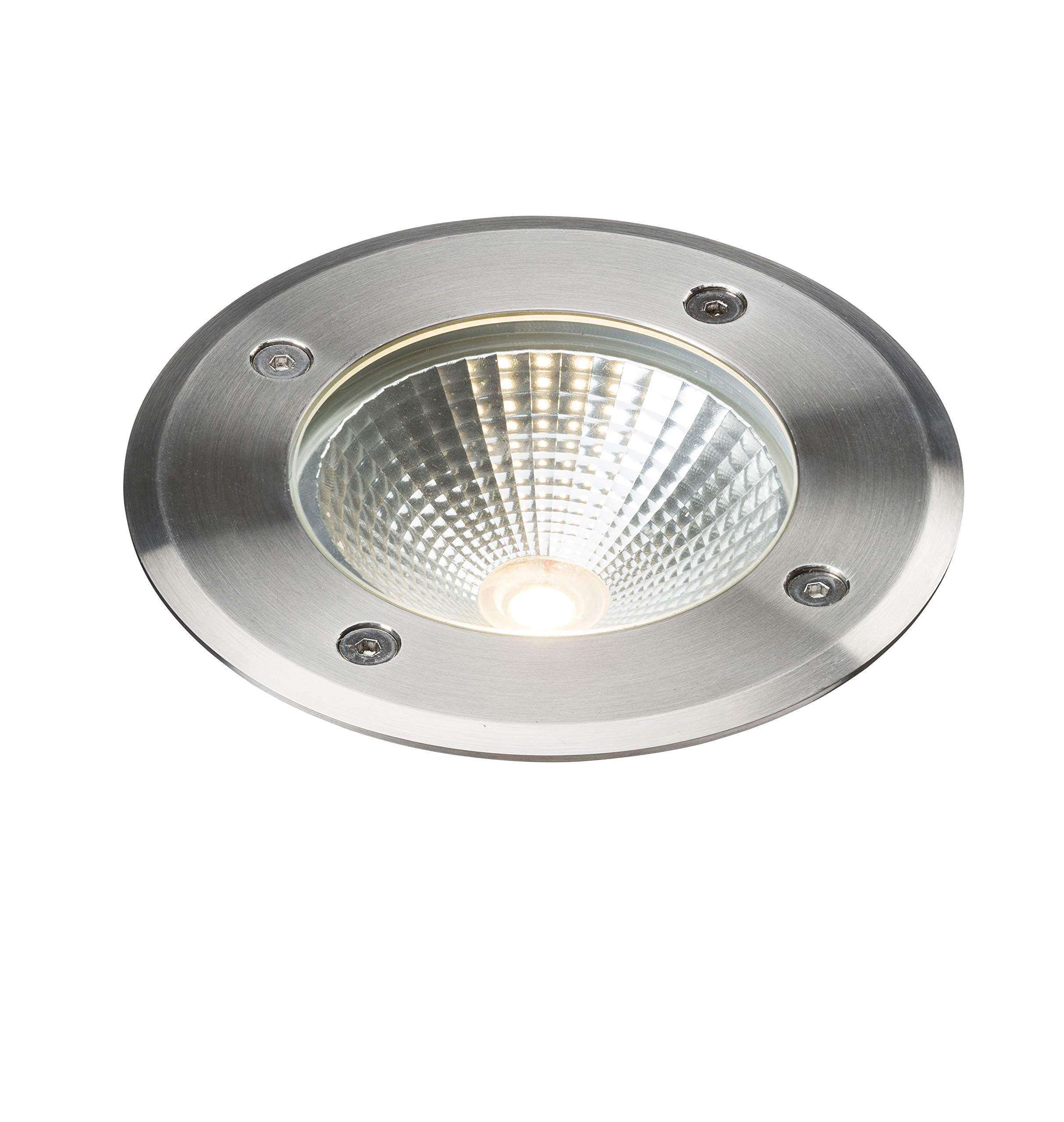 Knightsbridge Warm White 230V Ip65 6W Led Stainless Steel Recessed Ground Light 3000K