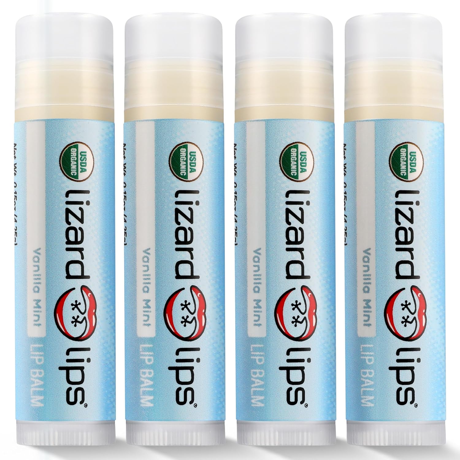 LizardLips Natural Lip Balm - Vanilla Mint Moisturizer
