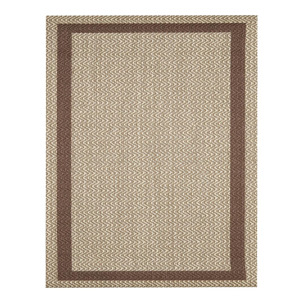 DECASATEXTIL - Alfombra Vinilica - Alfombra Salon Cocina - Antideslizante Resistente, Impermeable, Lavable - Compatible con Robot Aspirador - Variedad de Tamaños y Diseños(140cm x 200cm Trenza-TOFEE)