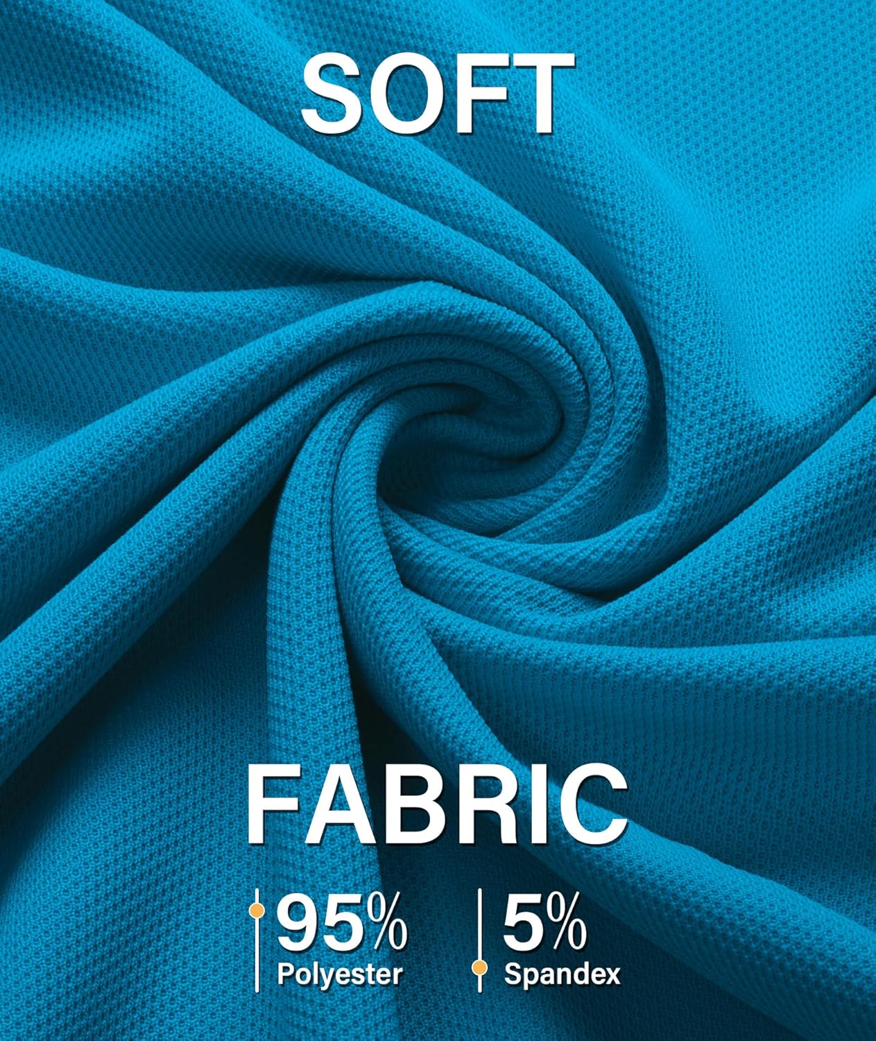 ZITY 5 Pack Mens Polo Shirt Short Sleeve Sports Golf Tennis T-Shirt Moisture-Wicking Summer Shirts - Image 4