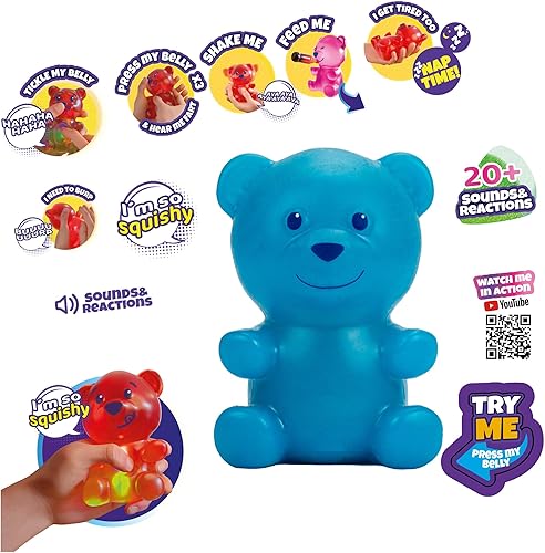 Miniatura 7 de Gummymals - Oso de goma azul interactivo - Más de 20 comentarios y sonidos