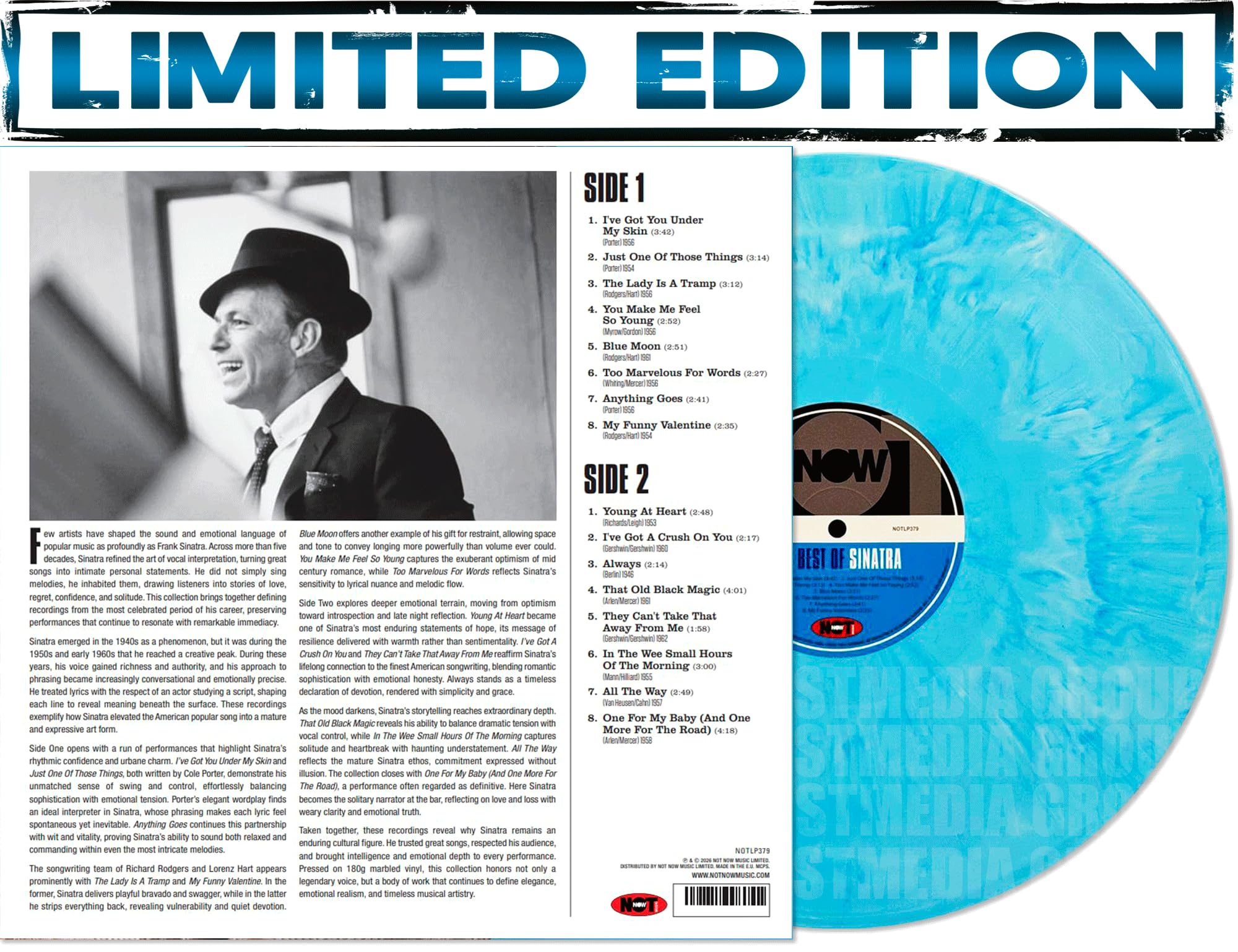The Best of Sinatra Greatest Hits Ultimate Collection of Frank Sinatra Limited Color Edition