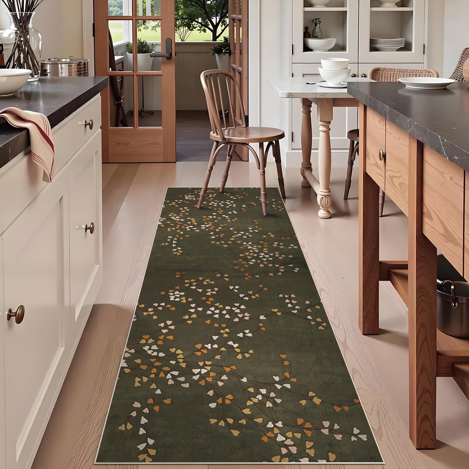 Alfombra de cocina lavable y pasillo de 90x260 cm antideslizante