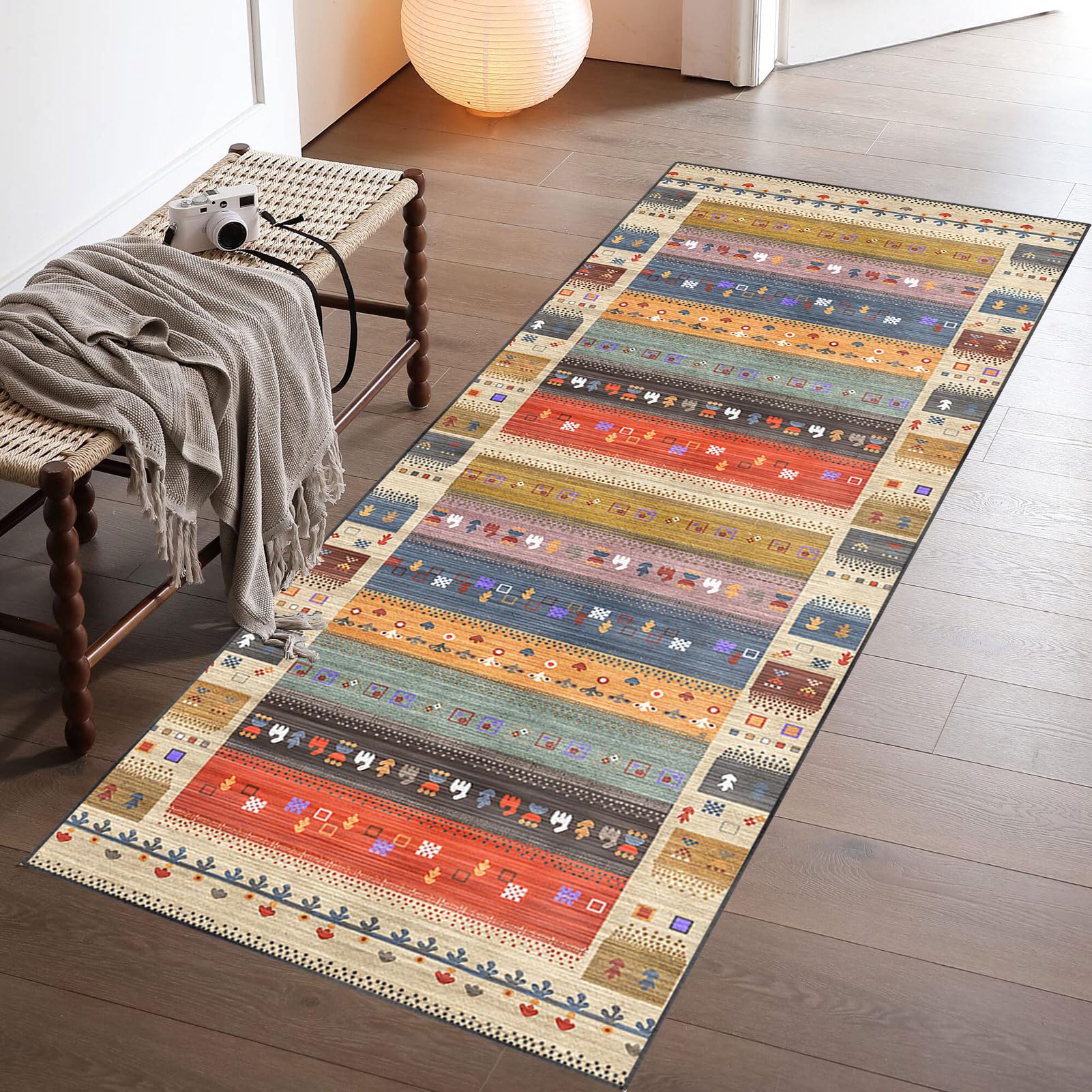 Dywany na korytarz, 100 x 300 cm, chodnik kuchenny, antypoślizgowy, zmywalny, dywan podłogowy, do przedpokoju, prania, bardzo długi chodnik do przedpokoju, wąski bieżnik, chodnik