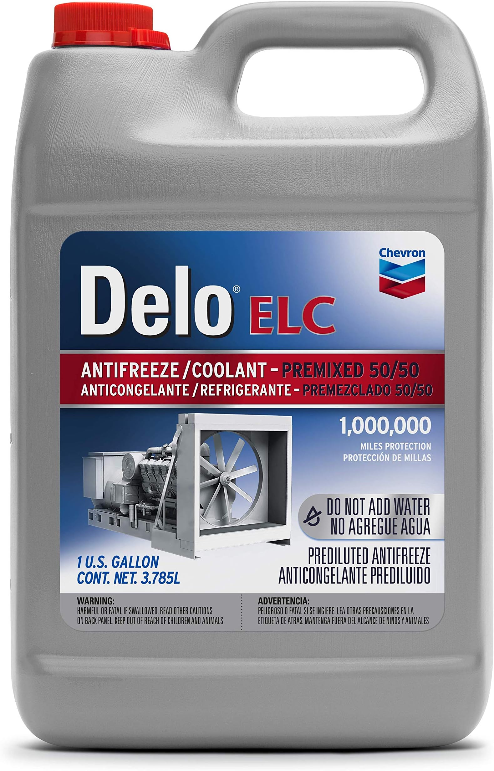227811486 Delo Extended Life Prediluted 50/50 Antifreeze/Coolant, 1 Gallon, 6 Pack
