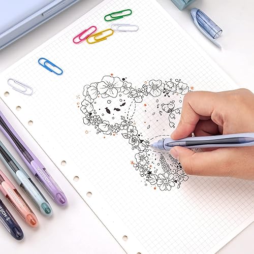 Miniatura 7 de WRITECH Bolígrafos de tinta líquida: bolígrafos negros de punta de aguja extra fina de 0.020 in, paquete de 10